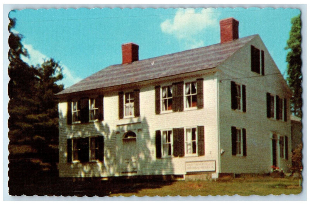 c1950's Whitaker-Clary House Front View New Salem Massachusetts MA Postcard