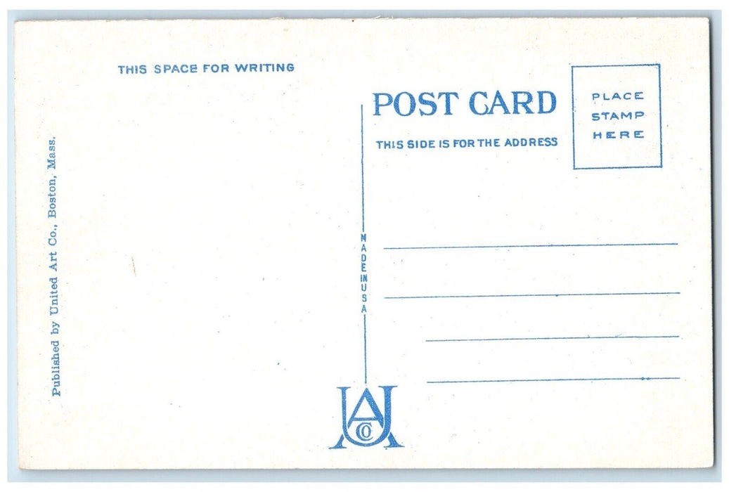 c1930's Winthrop Community Hospital Car Winthrop Massachusetts MA Postcard