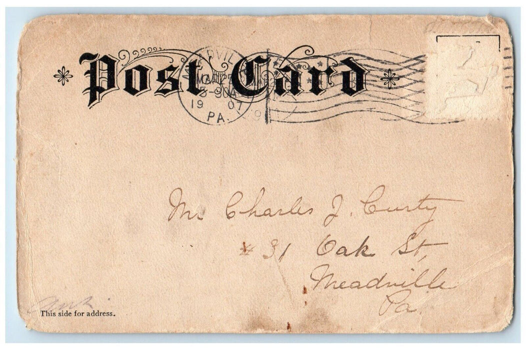 1907 For Heath Winthrop Highlands Boat Winthrop Massachusetts MA Posted Postcard