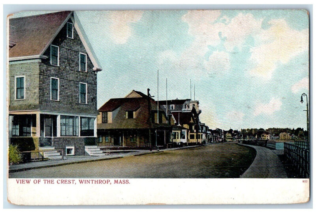 c1905 View Of The Crest Winthrop Massachusetts MA Unposted Antique Postcard