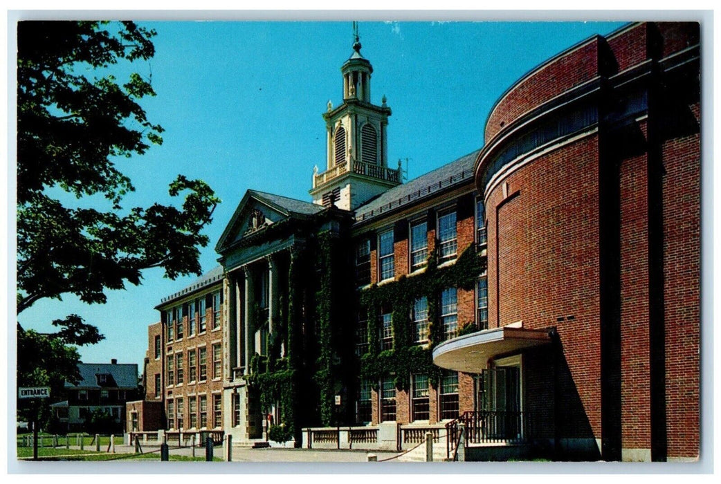 Winchester High School Building Winchester Massachusetts MA Vintage Postcard