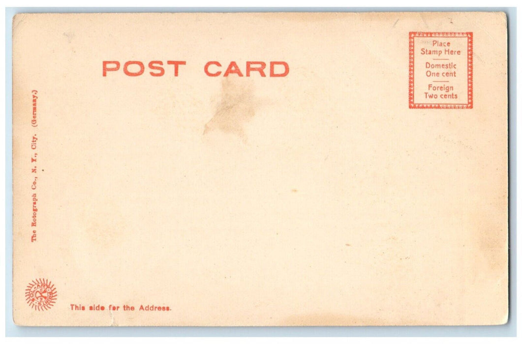 Unitarian Church Street View Winchester Massachusetts MA Rotograph Postcard