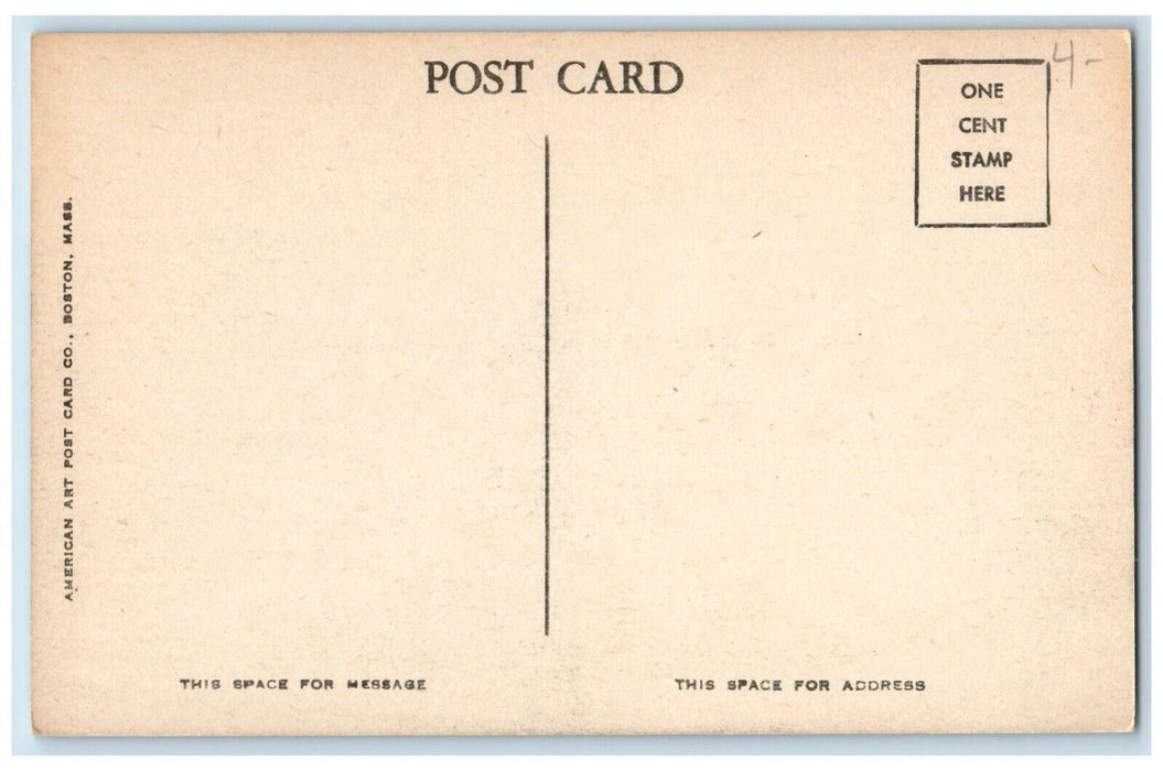 c1910's Post Office Building Winchester Massachusetts MA Antique Postcard