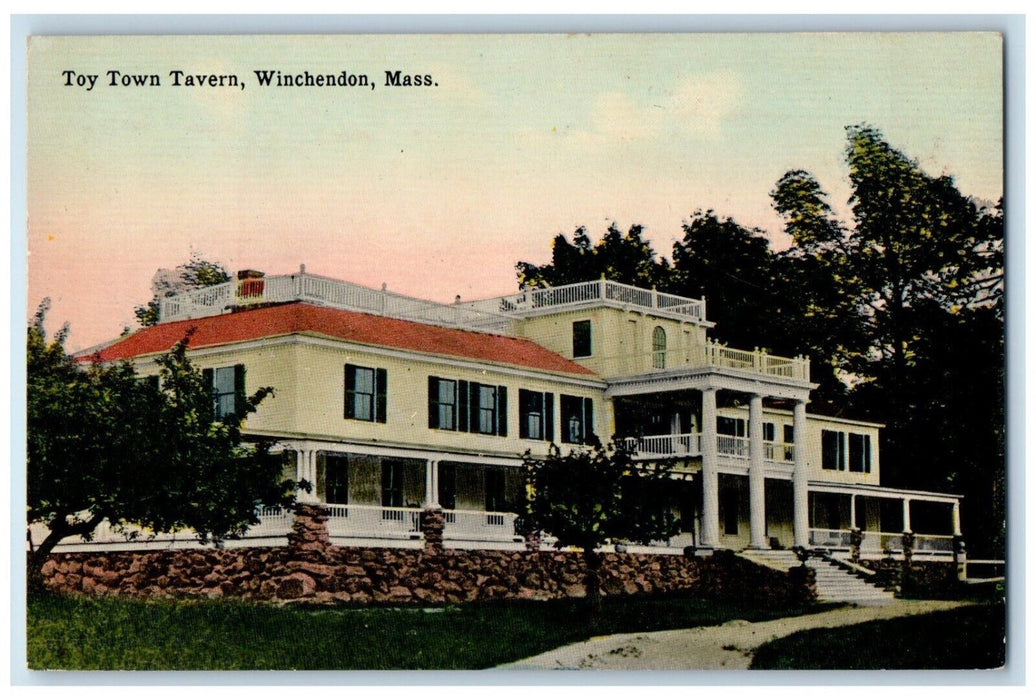 c1910's Toy Town Tavern Winchendon Massachusetts MA Unposted Antique Postcard
