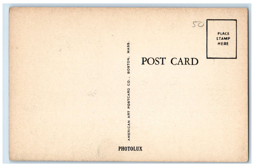 c1940's St. John's Catholic Church Quincy Massachusetts MA Vintage Postcard