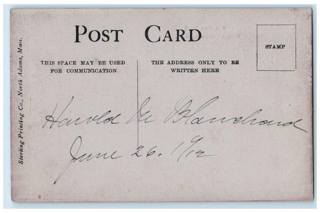 c1910's Currier Hall Building Williamstown Massachusetts MA Antique Postcard