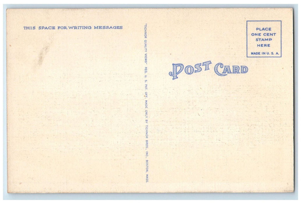 c1950's Thomas Crane Library Quincy Massachusetts MA Vintage Postcard