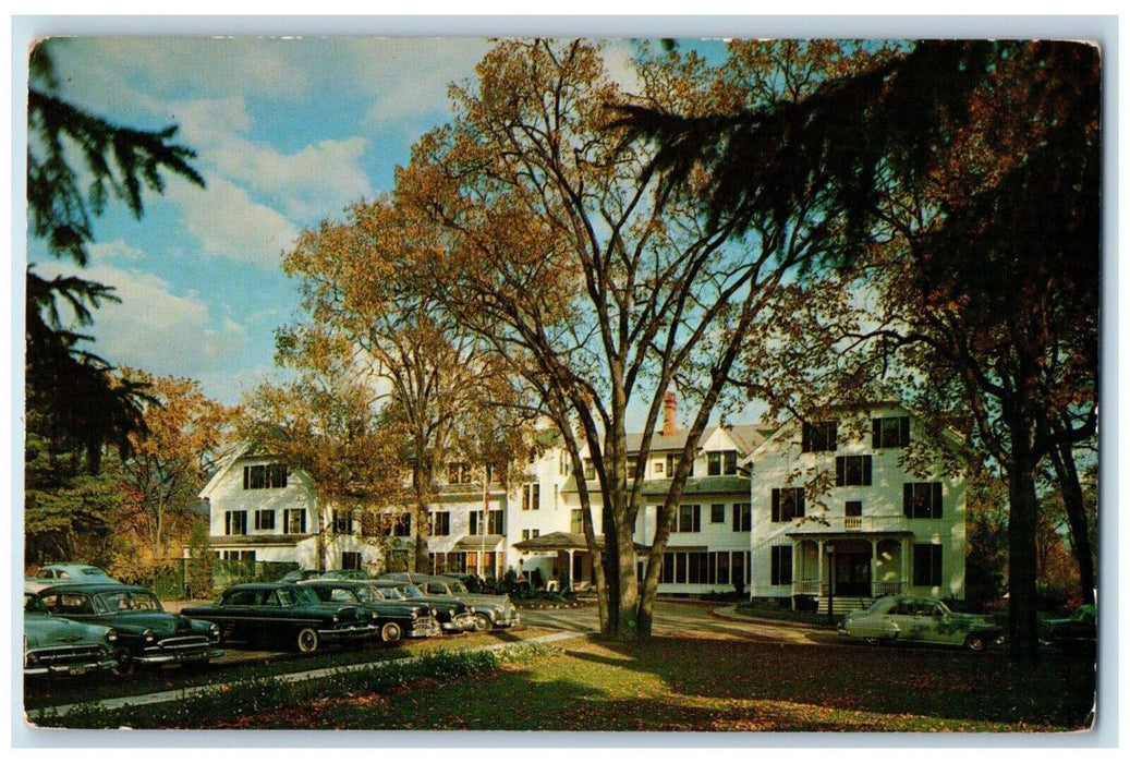 Williams Inn Hotel Cars Williamstown Massachusetts MA Unposted Vintage Postcard