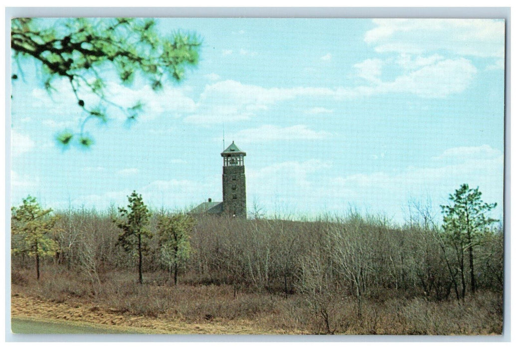 c1960's The Winsor Memorial Tower Quabbin Summit Massachusetts MA Postcard