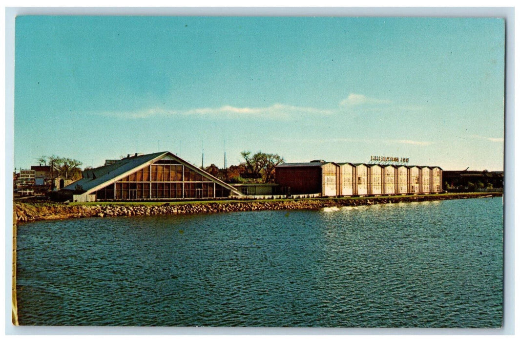 c1960's Sheraton Motor Inn Neponset Circle Quincy Massachusetts MA Postcard