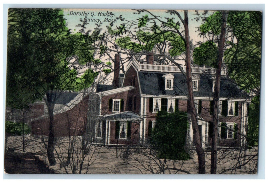 c1910 Dorothy Q. House Quincy Massachusetts MA Antique Unposted Postcard