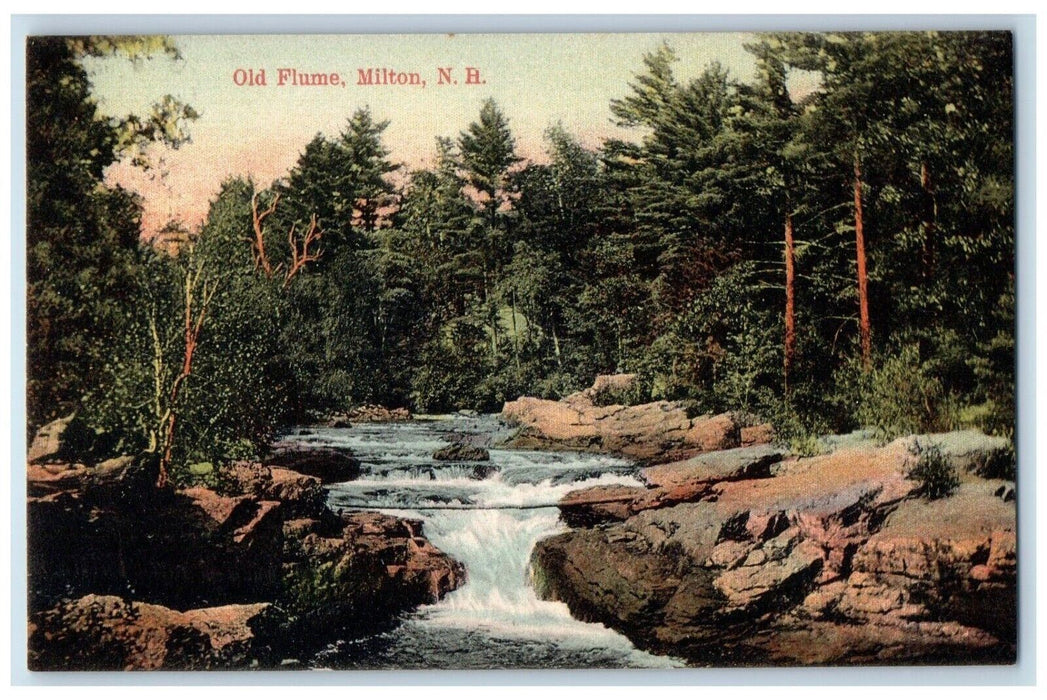 c1910 Old Flume Scenic View Milton New Hampshire NH Antique Vintage Postcard