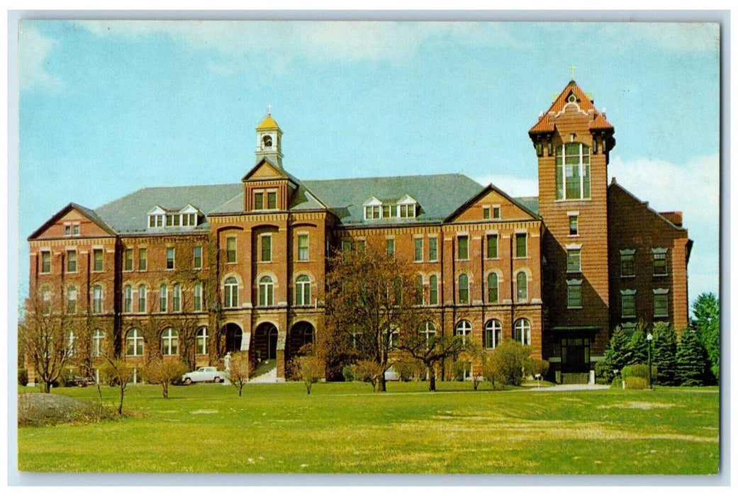 c1960 St Anselm's College Administration Building Manchester NH Vintage Postcard