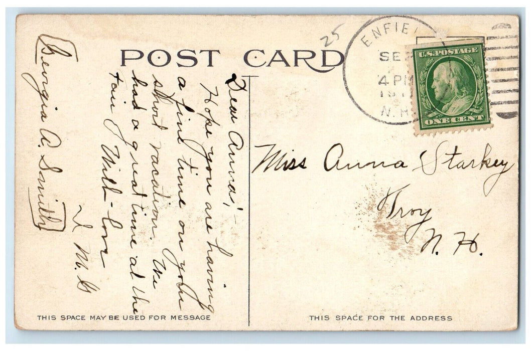 1911 Public Library Lebanon New Hampshire NH Vintage Antique Postcard