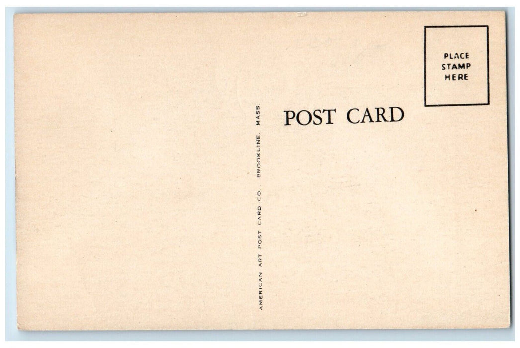 c1930's Post Office Building Street View Leominster Massachusetts MA Postcard