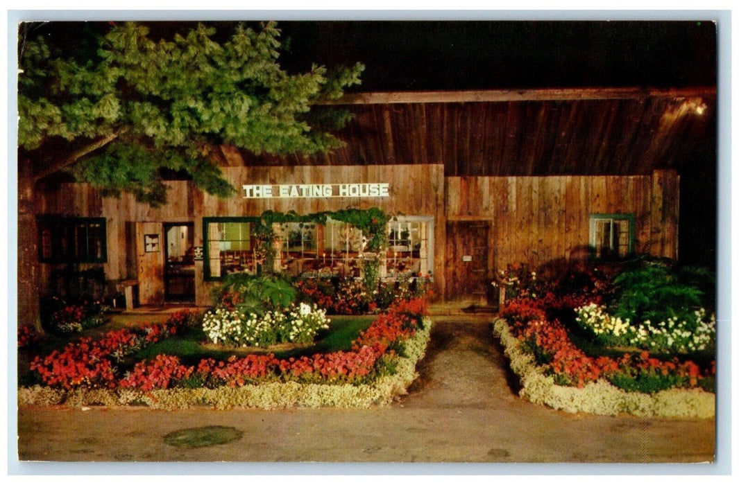 1961 Eating House Base Cranmore Mountain North Conway New Hampshire NH Postcard
