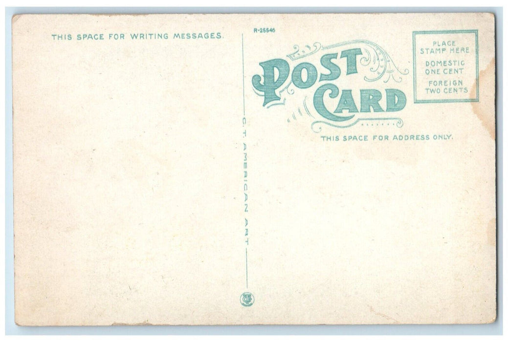 c1930's View Of Monoosnock Country Club Leominster Massachusetts MA Postcard
