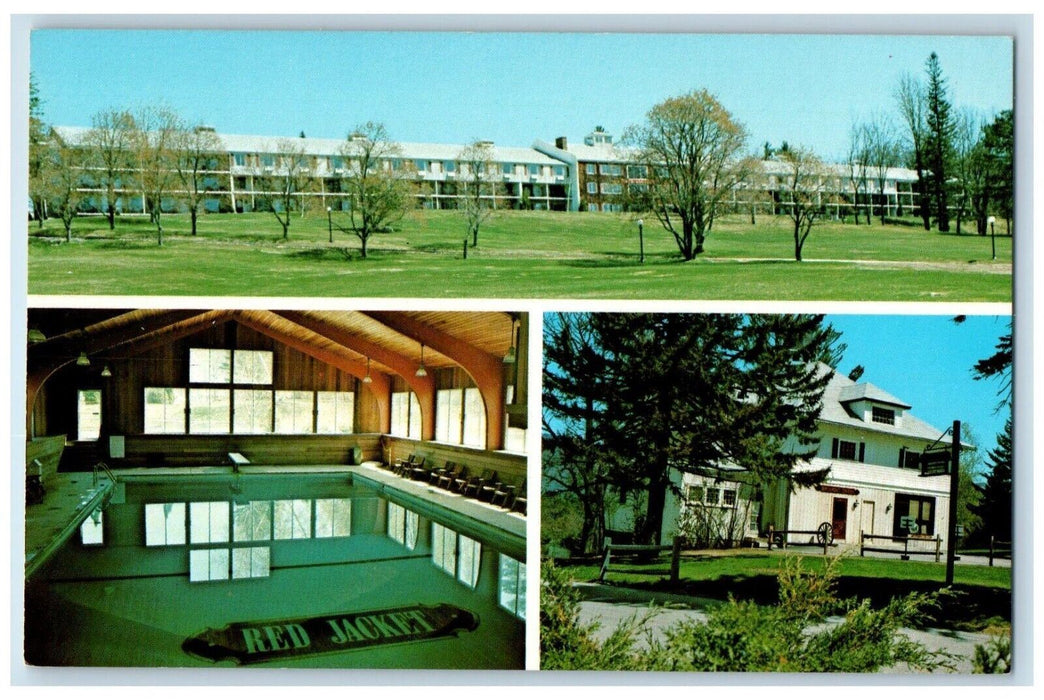 c1960 Red Jacket Mountain View Motor Inn North Conway New Hampshire NH Postcard