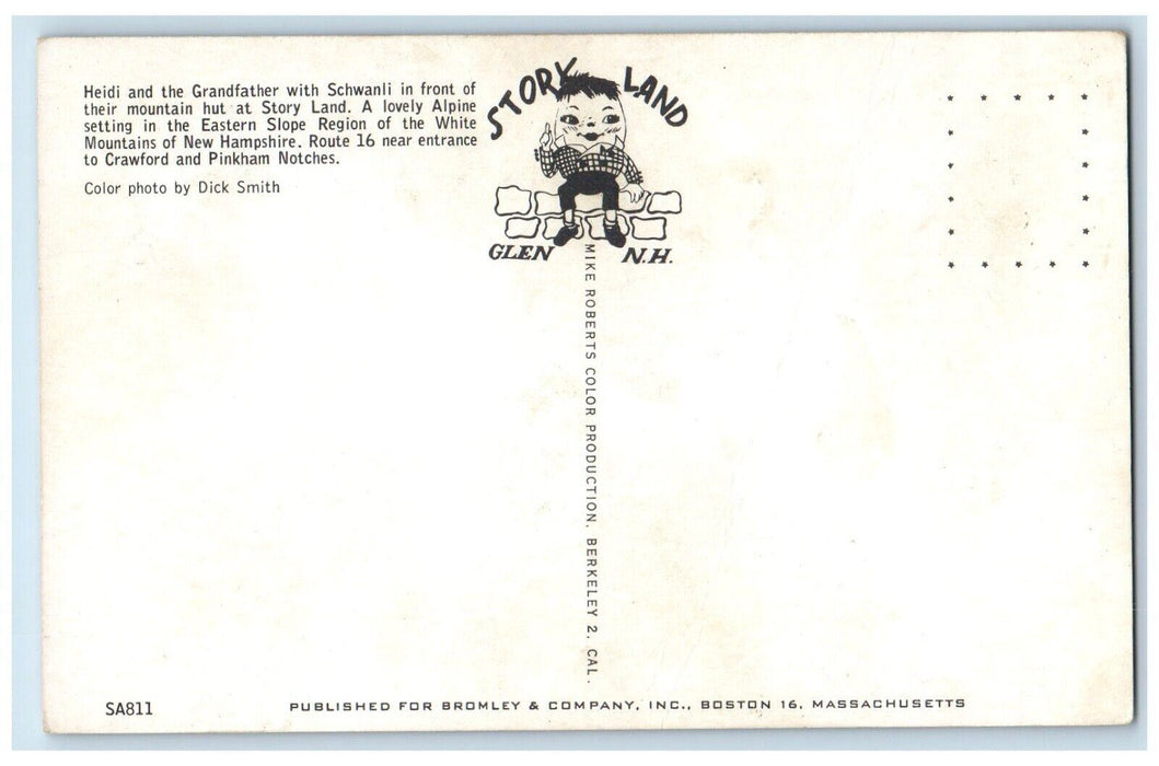 c1960 Heidi Grandfather Schwanli Mountain Eastern Slope New Hampshire Postcard