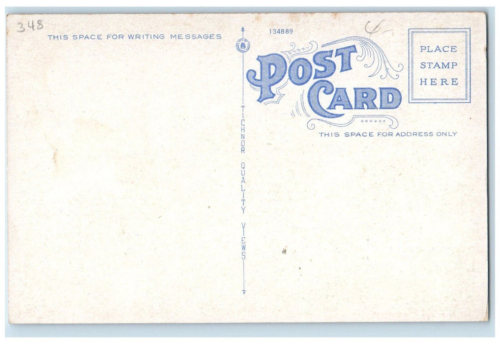 View Of Congregational Chruch Leominster Massachusetts MA Vintage Postcard