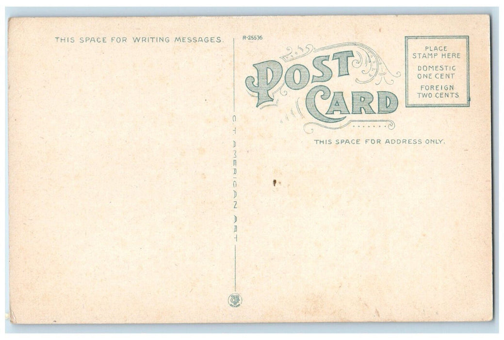 View Of High School Building Leominster Massachusetts MA Vintage Postcard