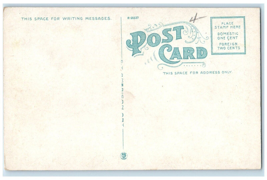 Sancta Caecilia School Building Leominster Massachusetts MA Vintage Postcard