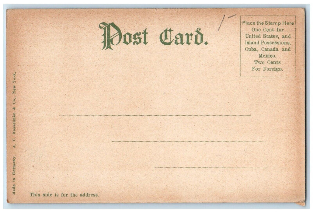 View OF Miss Kneelands Graden Lenox Massachusetts MA Unposted Vintage Postcard