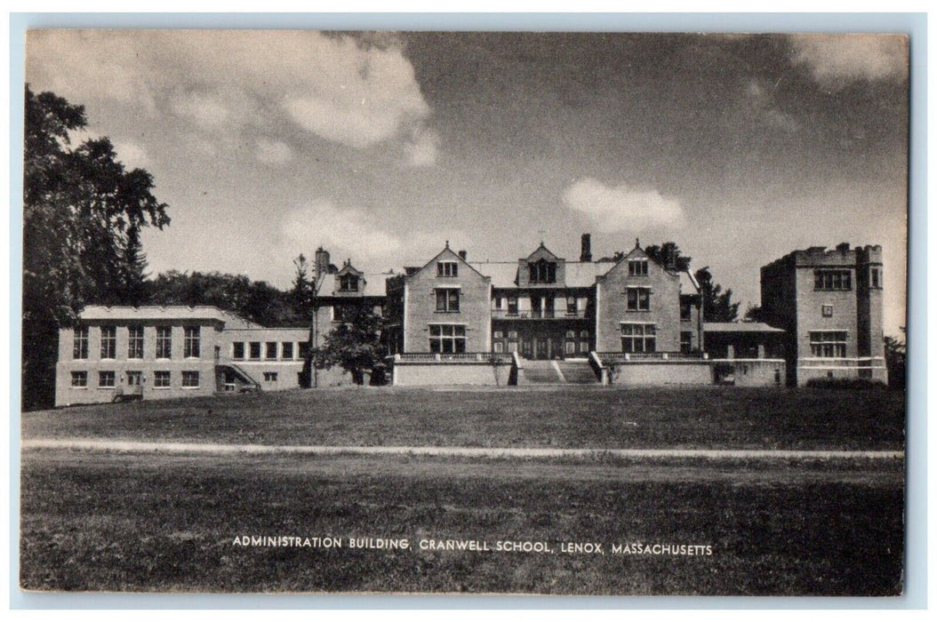 c1930's Administration Building Cranwell School Lenox Massachusetts MA Postcard