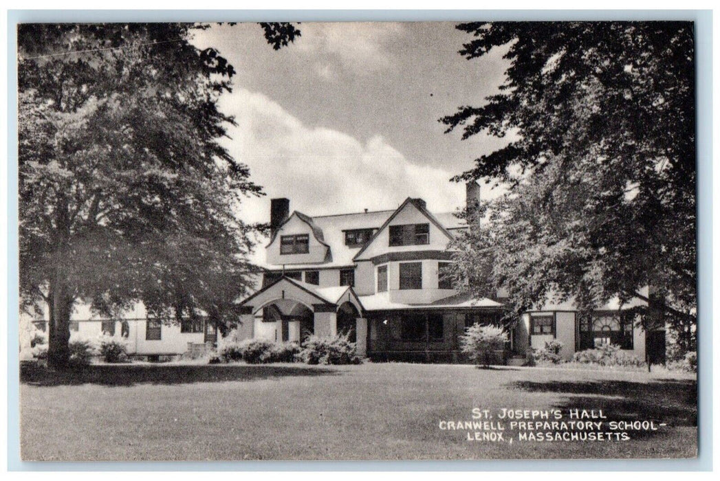 ST. Joseph's Hall Cranwell Preparatory School Lenox Massachusetts MA Postcard