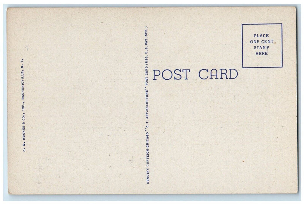 Lenox Town Hall And Paterson Monument Stockbridge Massachusetts MA Postcard