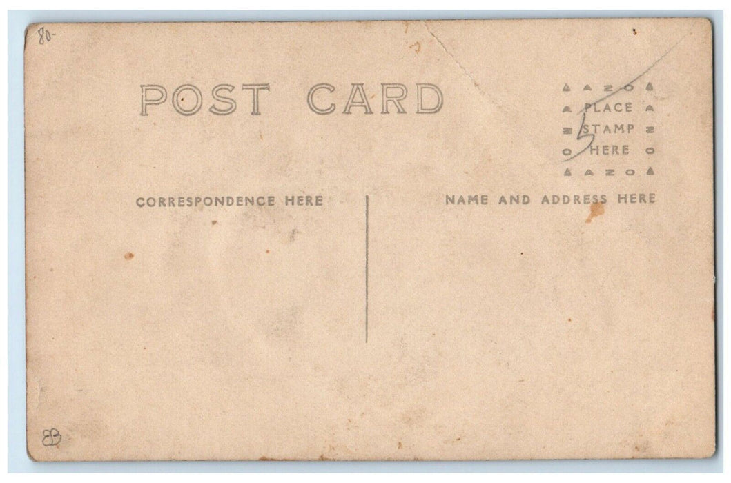 c1910's Baptist Church Tree Front Richburg New York NY RPPC Photo Postcard