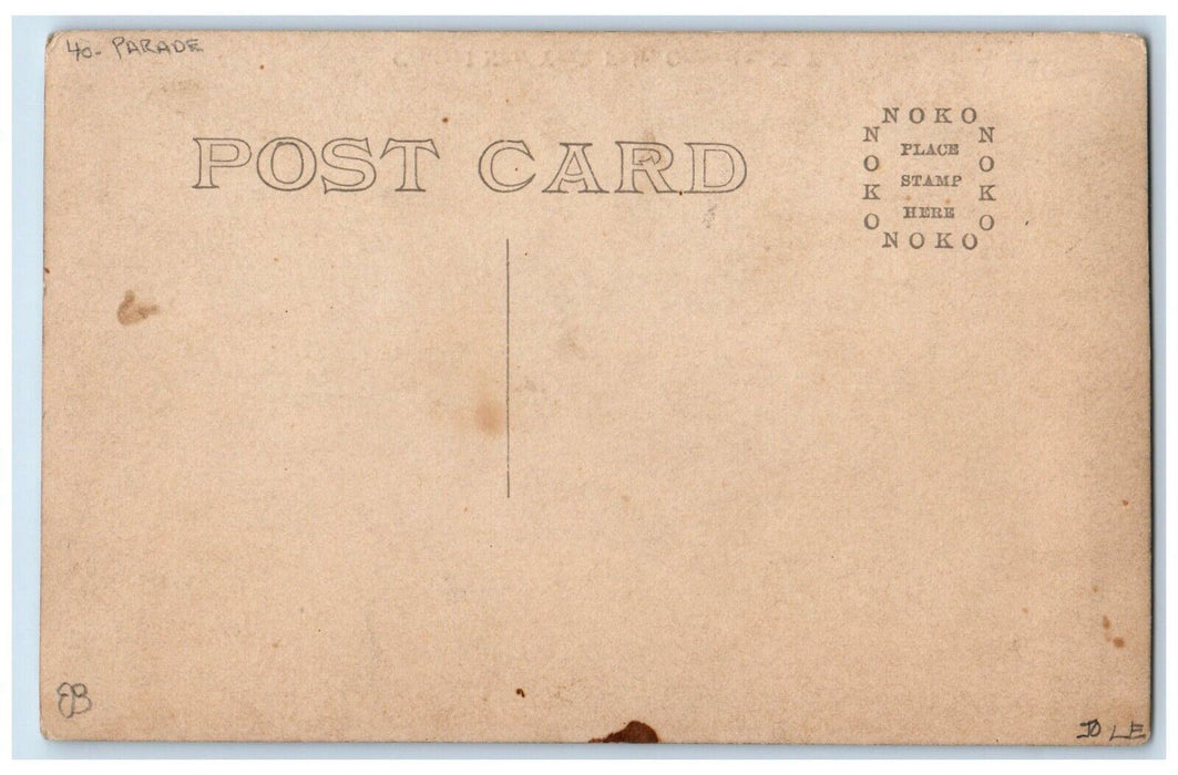 c1910's Central New York Fair Parade Horse Buggy Oneonta NY RPPC Photo Postcard