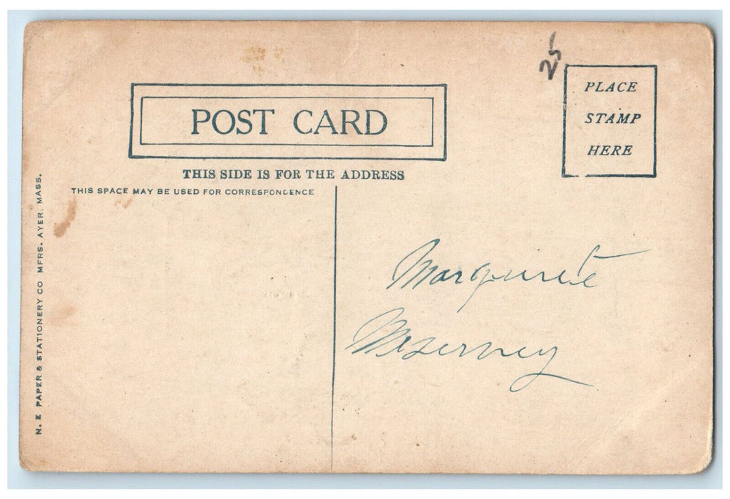 c1910 Registry of Deeds Plymouth Massachusetts MA Antique Unposted Postcard