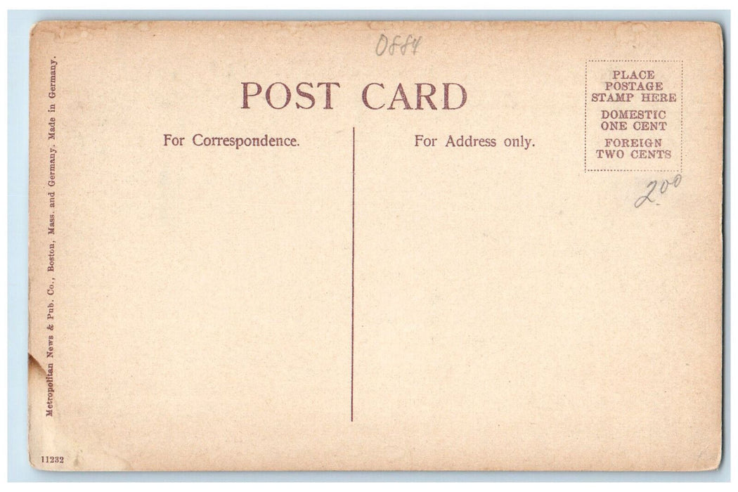 c1910 Old Curiosity Shop Plymouth Massachusetts MA Antique Unposted Postcard
