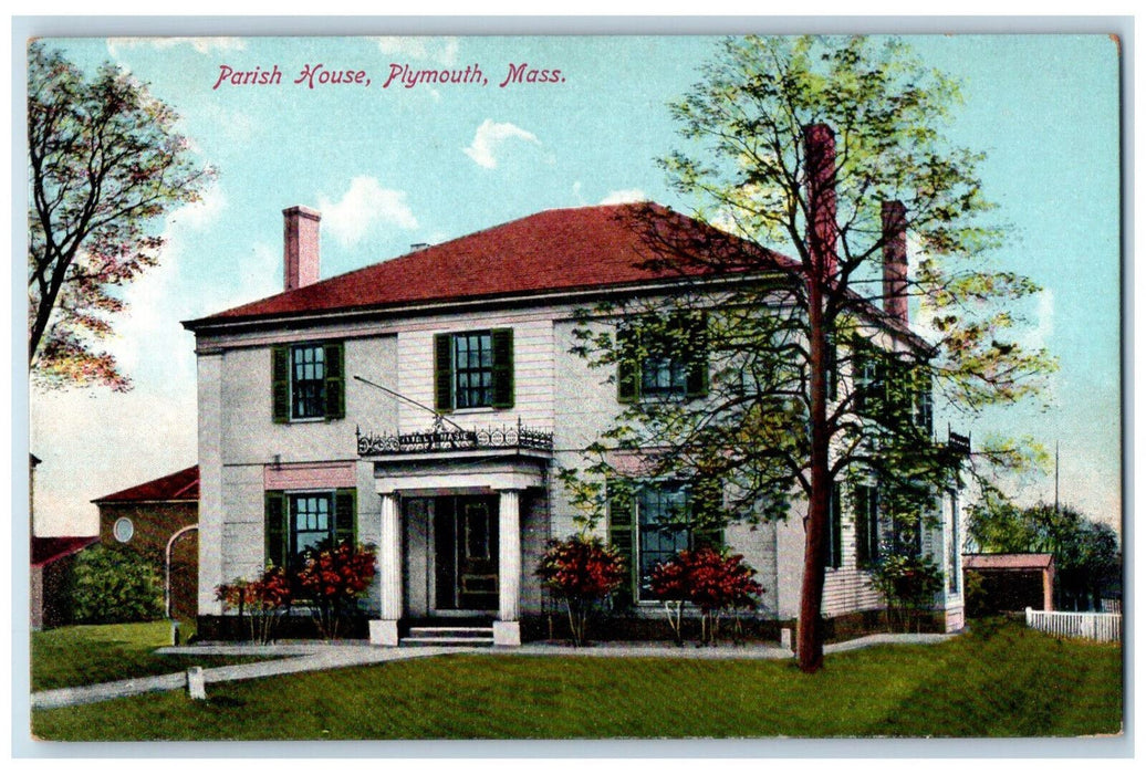 c1910 Parrish House Plymouth Massachusetts MA Antique Unposted Postcard