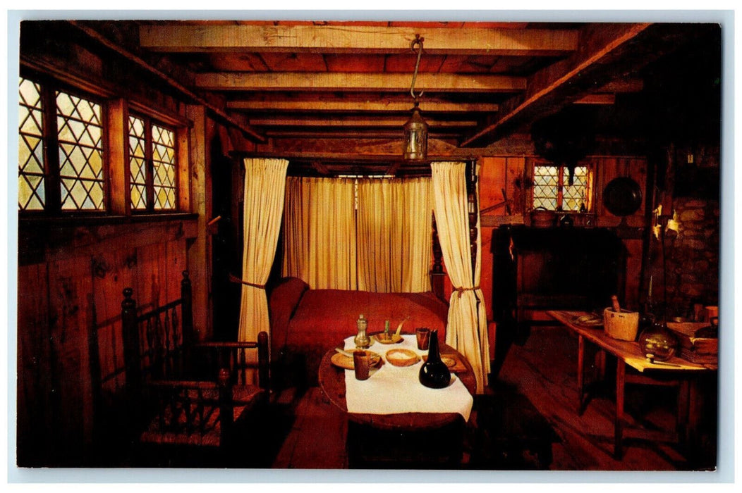 c1960's Dining Area Richard Warren House Plymouth Massachusetts MA Postcard