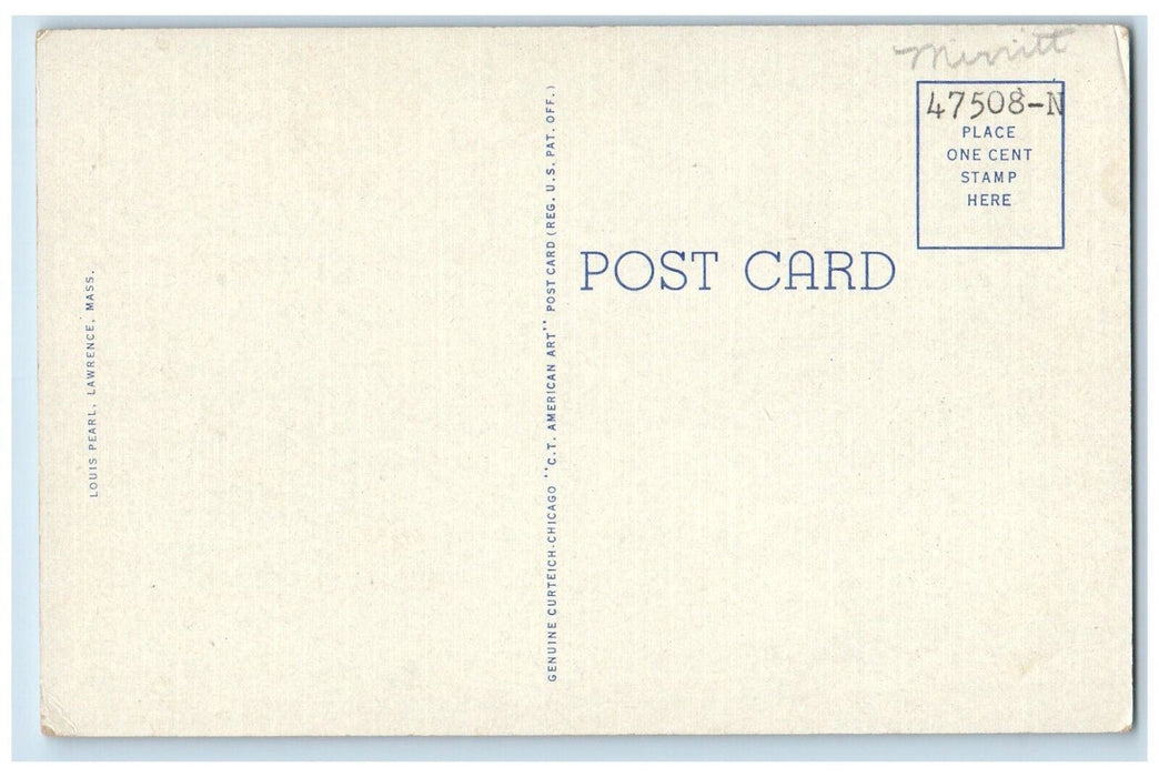 c1930's Bowell House And Oldest House In Lawrence Massachusetts MA Postcard