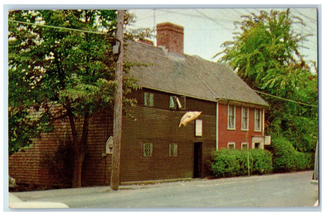 1958 The Richard Sparrow House Plymouth Pottery Massachusetts MA Postcard