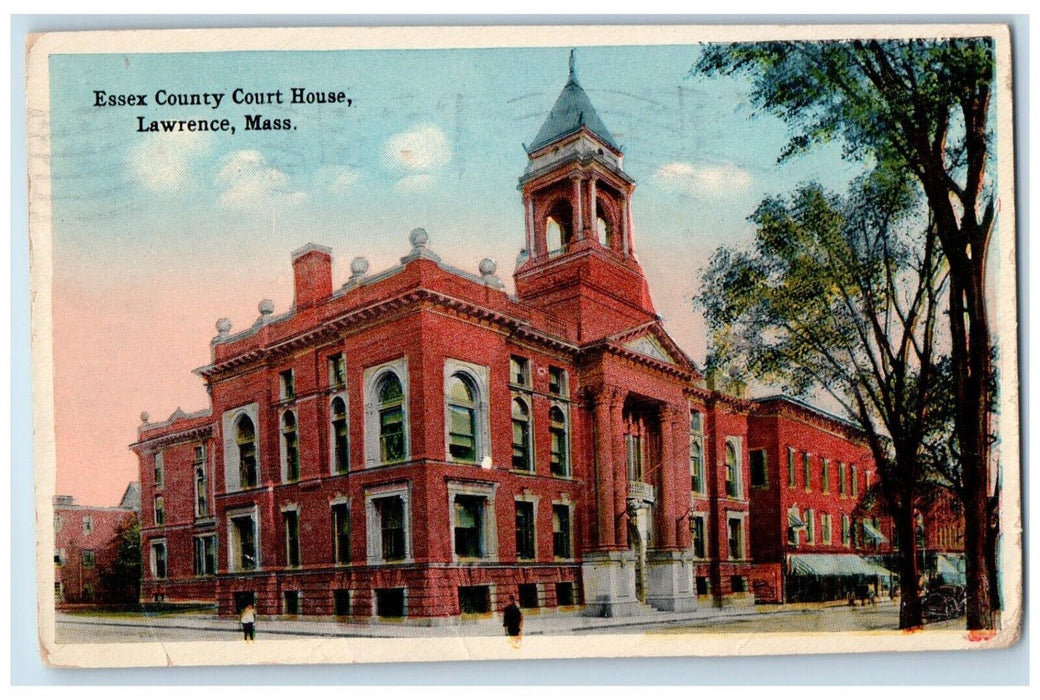1914 Essex County Court House Building Lawrence Massachusetts MA Postcard