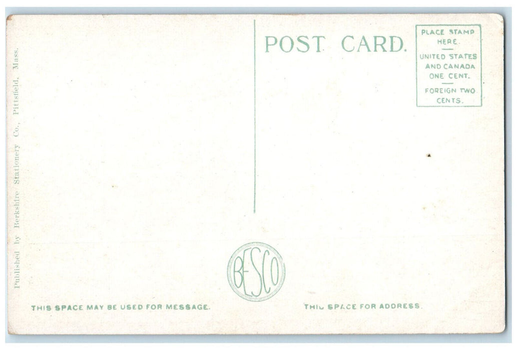 c1930's Hotel Wendell Pittsfield Massachusetts MA Vintage Unposted Postcard
