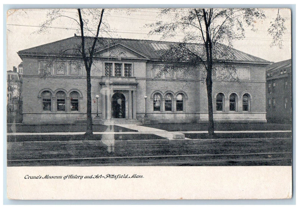 c1905 Crane's Museum of History and Art Pittsfield Massachusetts MA Postcard