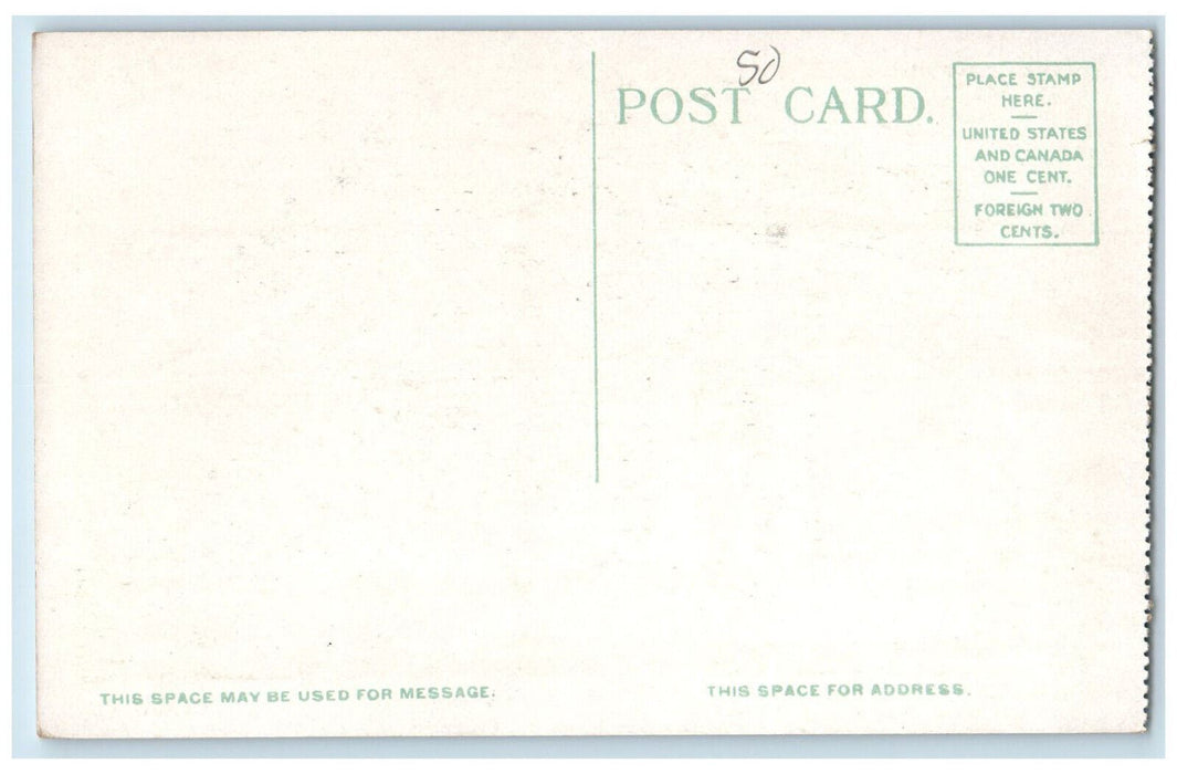 c1930's Masonic Temple Pittsfield Massachusetts MA Unposted Postcard