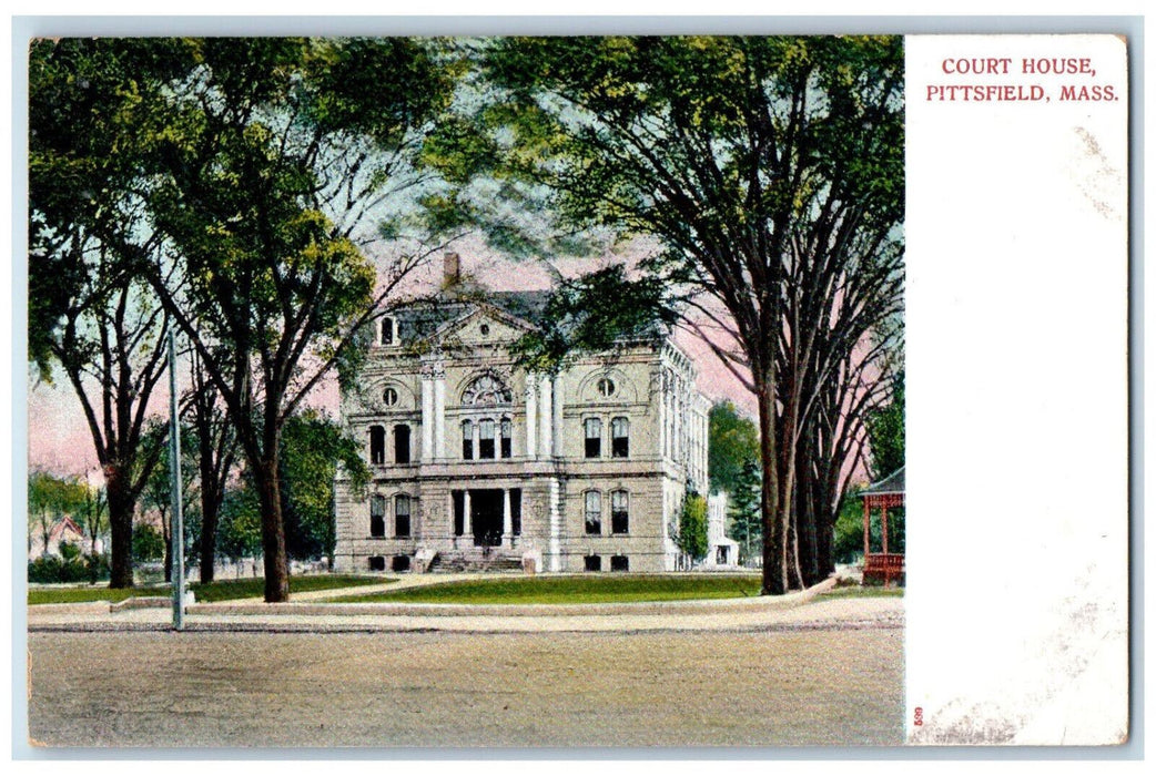 c1905 Court House Pittsfield Massachusetts MA Antique Unposted Postcard