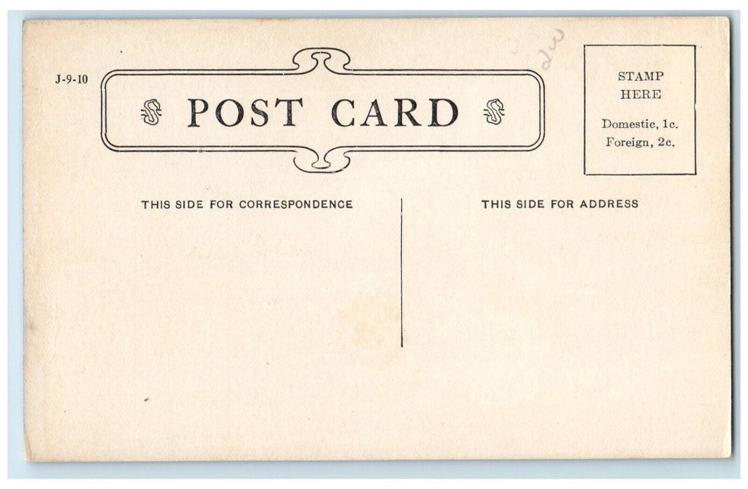 c1910 Bishop Memorial Training School for Nurses Pittsfield MA Antique Postcard