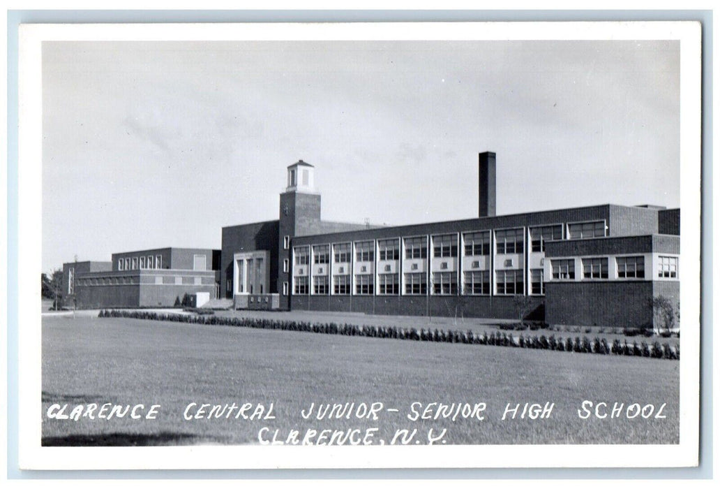Clarence Central Junior Senior High School Clarence NY RPPC Photo Postcard