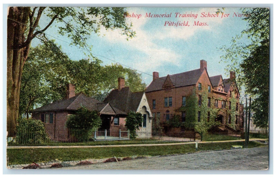 c1910 Bishop Memorial Nursing School Pittsfield Massachusetts MA Postcard