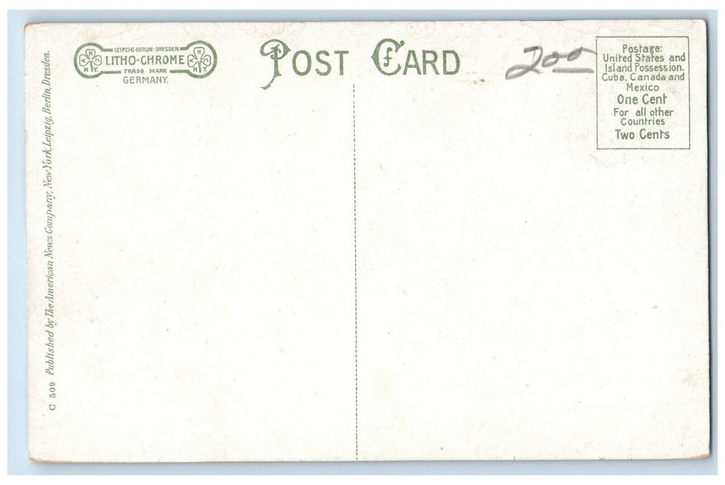 c1910 St. Stephens Episcopal Church Pittsfield Massachusetts MA Postcard