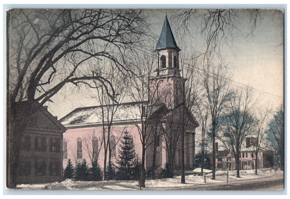 1909 South Congregational Church Pittsfield Massachusetts MA Postcard