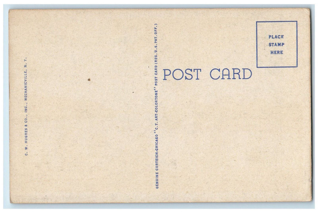 c1940's Onota Lake Pittsfield Massachusetts MA Vintage Unposted Postcard