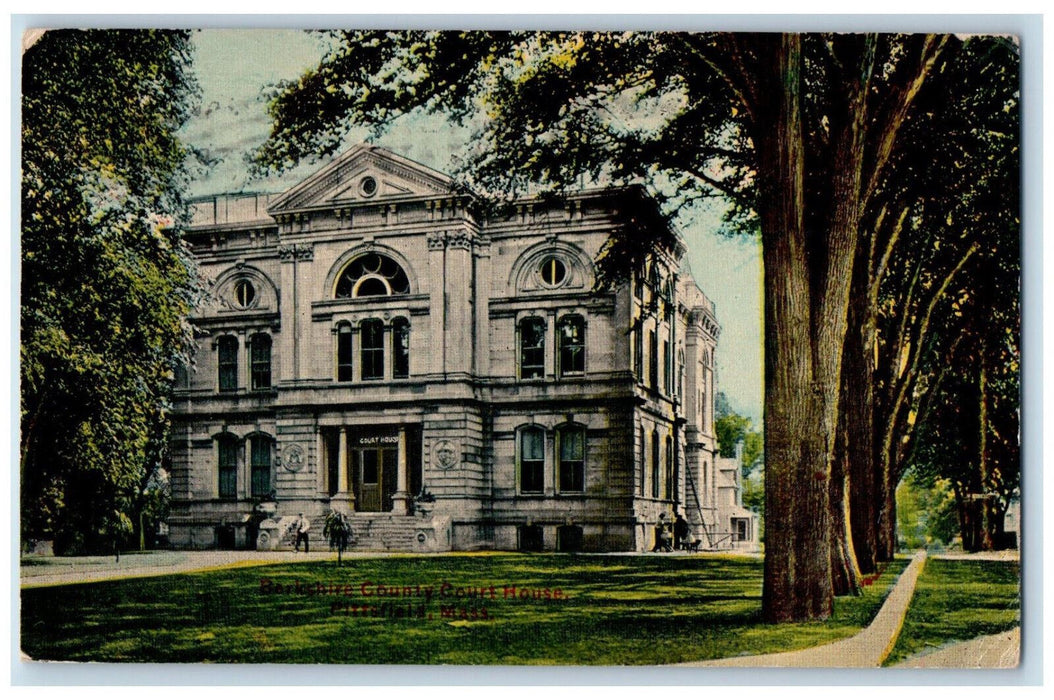 1911 Berkshire County Court House Pittsfield Massachusetts MA Postcard